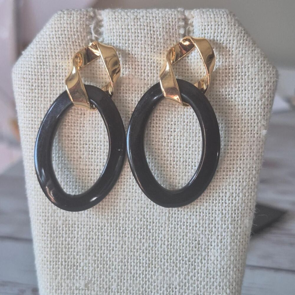 Vintage 1980s Minimalist Loop Dangles